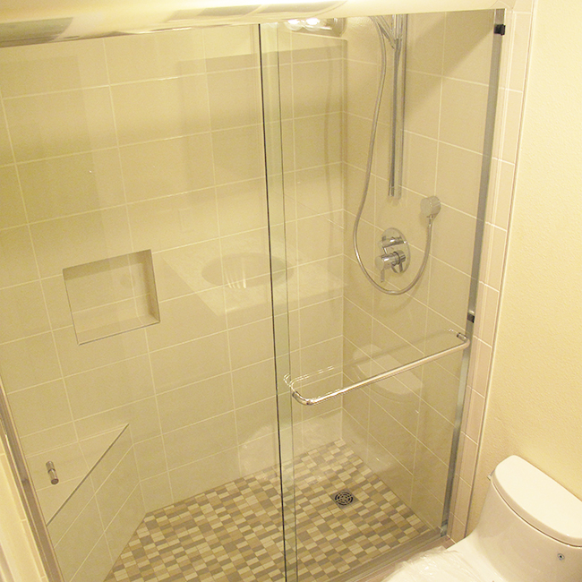 glass shower enclosure